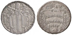 Roma – Benedetto XIV (1740-1758) - Un Carlino Romano 1748 An. VIII - Munt. 154A R
BB+