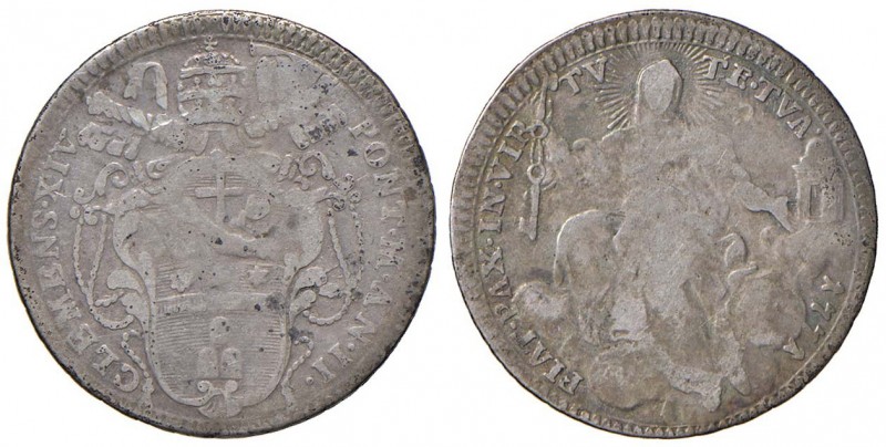 Roma – Clemente XIV (1769-1764) - Doppio Giulio 1771 An. II - Munt. 7A NC
MB 