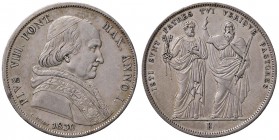 Bologna – Pio VIII (1829-1830) - Scudo 1830 - Gig. 2 R
Segnetti al bordo.
BB-SPL