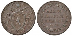 Bologna – Pio VIII (1829-1830) - Mezzo Baiocco Romano 1829 - Gig. 6 R
BB+-qSPL