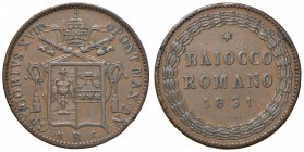 Roma – Gregorio XVI (1831-1846) - Baiocco 1831 An. I - Gig. 153 C
Colpetti.
BB+