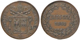 Roma – Gregorio XVI (1831-1846) - Baiocco 1841 An. XI - Gig. 170 C
Colpetti.
BB+