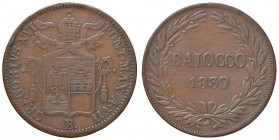 Bologna – Gregorio XVI (1831-1846) - Baiocco 1837 An. VII - Gig. 161 C
BB