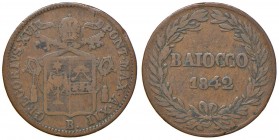 Bologna – Gregorio XVI (1831-1846) - Baiocco 1842 An. XII - Gig. 174 C
qBB 