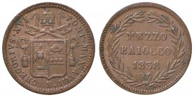 Bologna – Gregorio XVI (1831-1846) - Mezzo Baiocco 1838 An. VIII - Gig. 195 C
qSPL 