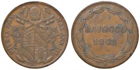 Roma – Pio IX (1846-1870) - Baiocco 1848 An. III - Gig. 219 C
BB