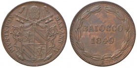 Roma – Pio IX (1846-1870) - Baiocco 1849 An. IV - Gig. 222 C
qFDC 