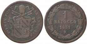Roma – Pio IX (1846-1870) - Baiocco 1851 An. VI - Gig. 230 C
qBB 