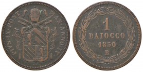 Bologna – Pio IX (1846-1870) - Baiocco 1850 An. IV - Gig. 225 R
BB