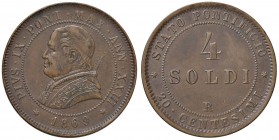 Roma – Pio IX (1846-1870) - 4 Soldi 1869 An. XXIII - Gig. 321 C
qSPL/SPL