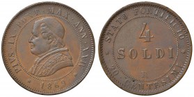 Roma – Pio IX (1846-1870) - 4 Soldi 1869 An. XXIV - Gig. 322 C
Minimi segnetti al bordo.
SPL