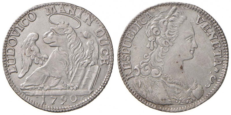 Venezia – Ludovico Manin (1789-1797) - 1/4 Tallero 1790 - Pao. 37 C
SPL