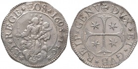 Genova – Dogi Biennali (1528-1797) - Scudo stretto 1695 - Mir. 294/58 C
m.SPL