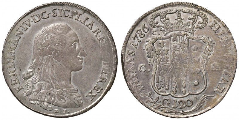 Napoli – Ferdinando IV di Borbone (1759-1816) - 120 Grana 1786 - Gig. 49 b NC
In...