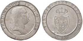 Napoli – Ferdinando IV di Borbone (1759-1816) - 120 Grana 1805 - Gig. 72 b NC
FDC