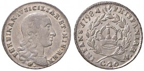 Napoli – Ferdinando IV di Borbone (1759-1816) - 20 Grana 1798 - Gig. 104 C
qFDC