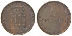 Parma – Maria Luigia (1815-1847) - 5 Centesimi 1830 - Gig. 30 C
SPL