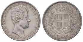 Torino – Carlo Alberto (1831-1849) - Lira 1838 - Gig. 126 RR
Colpetto.
BB/BB+