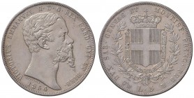 Genova – Vittorio Emanuele II (1849-1861) - 5 Lire 1854 - Gig. 37 R
Colpetto.
qSPL/SPL