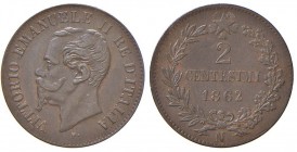 Napoli – Vittorio Emanuele II (1861-1878) - 2 Centesimi 1862 - Gig. 109 R
BB-SPL