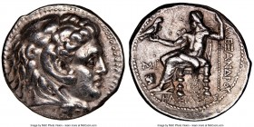 MACEDONIAN KINGDOM. Alexander III the Great (336-323 BC). AR tetradrachm (27mm, 10h). NGC XF. Posthumous issue of Babylon I, under Seleucus I Nicator,...