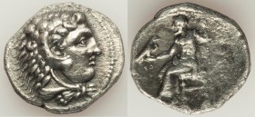 MACEDONIAN KINGDOM. Alexander III the Great (336-323 BC). AR tetradrachm (27mm, 16.11 gm, 6h). XF, porosity. Late lifetime-early posthumous issue of T...