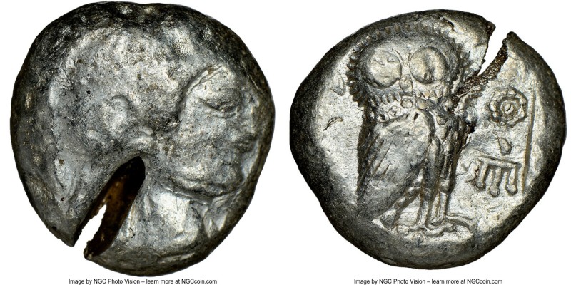 ATTICA. Athens. Ca. 510/500-480 BC. AR tetradrachm (22mm, 17.98 gm, 4h). NGC Cho...