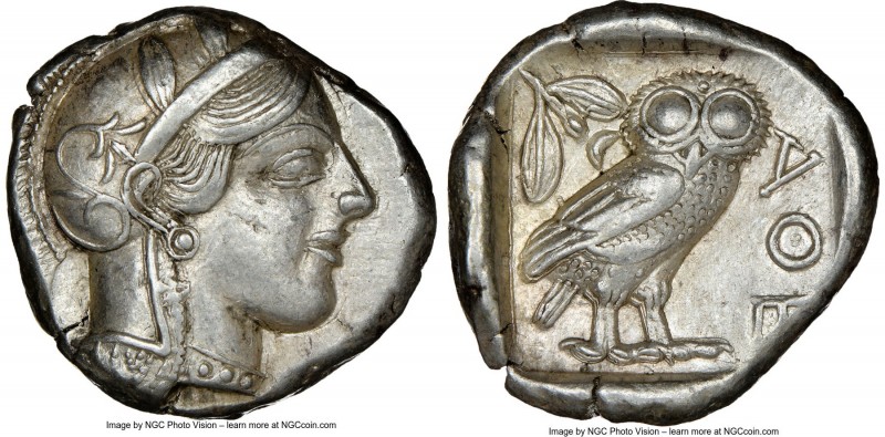 ATTICA. Athens. Ca. 440-404 BC. AR tetradrachm (25mm, 17.15 gm, 7h). NGC Choice ...
