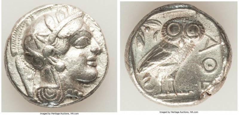 ATTICA. Athens. Ca. 440-404 BC. AR tetradrachm (23mm, 16.86 gm, 8h). XF. Mid-mas...