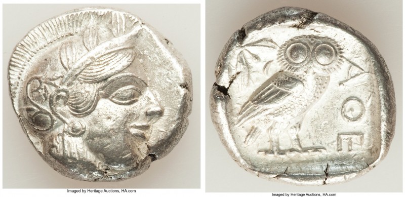 ATTICA. Athens. Ca. 440-404 BC. AR tetradrachm (26mm, 17.16 gm, 10h). Choice XF....