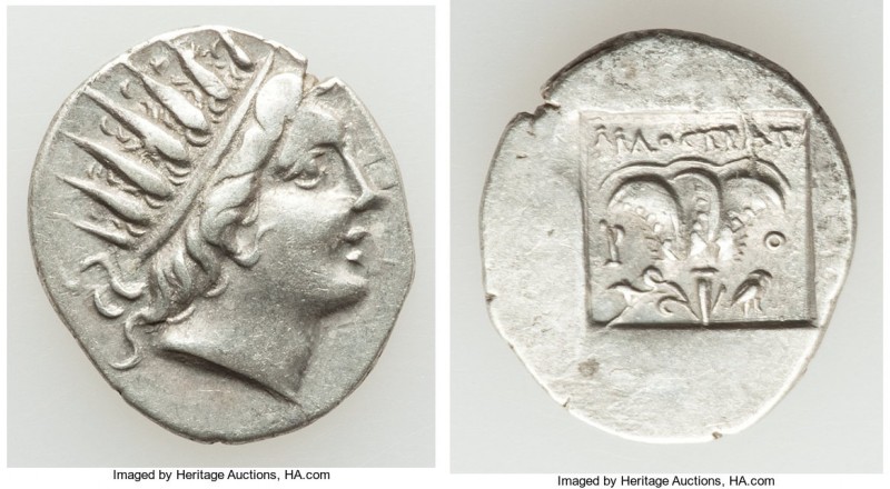 CARIAN ISLANDS. Rhodes. Ca. 88-84 BC. AR drachm (17mm, 1.93 gm, 12h). About XF. ...