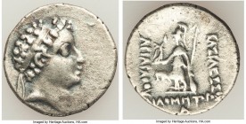 CAPPADOCIAN KINGDOM. Ariarathes V Eusebes Philometor (ca. 163-130 BC). AR drachm (18mm, 4.01 gm, 12h). Choice Fine. Eusebeia under Mount Argaeus, date...