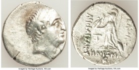 CAPPADOCIAN KINGDOM. Ariobarzanes I Philoromaeus (96-63 BC). AR drachm (18mm, 3.91 gm, 12h). VF. Eusebeia under Mount Argaeus, dated Year 5 (91/0 BC)....