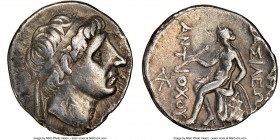 SELEUCID KINGDOM. Antiochus I Soter (281-261 BC). AR drachm (18mm, 2h). NGC VF, scuffs. Seleuceia on Tigris. Diademed head of Antiochus I right; dotte...