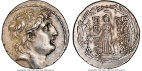 SELEUCID KINGDOM. Antiochus VII Euergetes (Sidetes) (138-129 BC). AR tetradrachm (29mm, 16.58 gm, 12h). NGC Choice AU 5/5 - 3/5, brushed. Antioch on t...