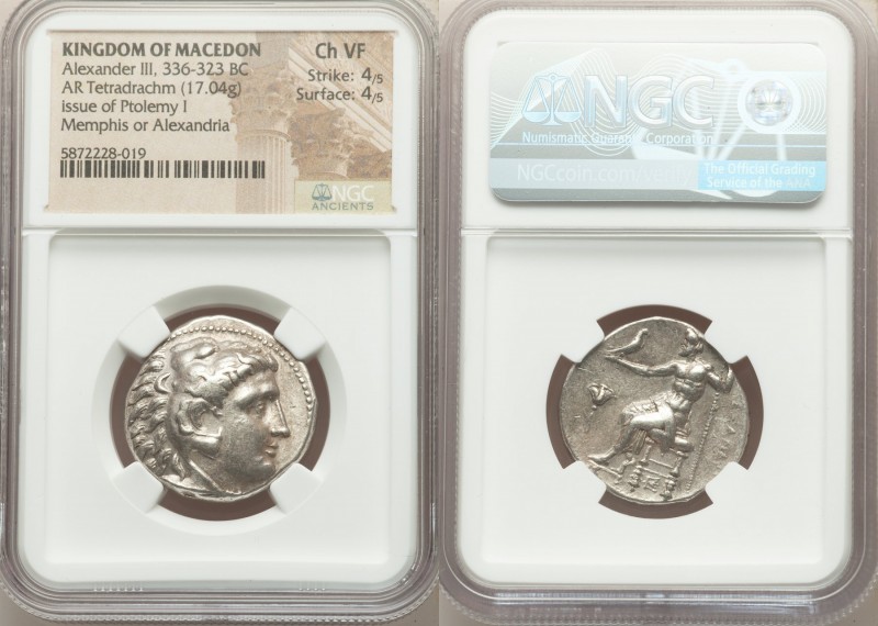 PTOLEMAIC KINGDOM. Ptolemy I Soter (305/4-282 BC). AR stater or tetradrachm (25m...