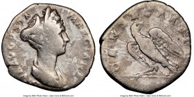 Diva Marciana (ca. AD 105-112/4). AR denarius (18mm, 2.72 gm, 6h). NGC Very Good 4/5 - 3/5. Rome, AD 112-114. DIVA AVGVSTA-MARCIANA, draped bust of Di...