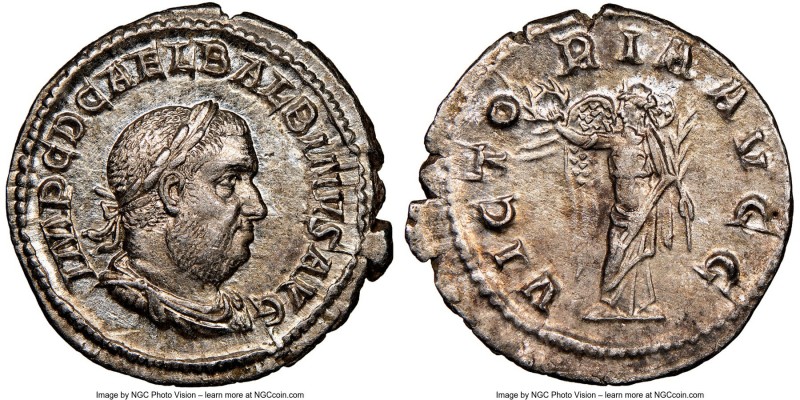 Balbinus (AD 238). AR denarius (20mm, 2.68 gm, 12h). NGC Choice AU 5/5 - 4/5. Ro...
