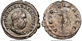 Balbinus (AD 238). AR denarius (20mm, 2.68 gm, 12h). NGC Choice AU 5/5 - 4/5. Rome, AD 238. IMP C D CAEL BALBINVS AVG, laureate, draped and cuirassed ...