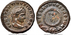 Constantine II (AD 337-340). AE3 or BI nummus (19mm, 3.23 gm, 12h). NGC MS 5/5 - 4/5. Siscia, 4th officina, AD 320-321. CONSTANTINVS IVN NOB C, laurea...