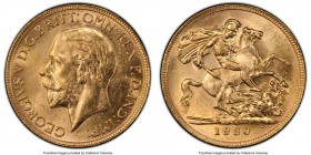 George V gold Sovereign 1930-P MS62 PCGS, Perth mint, KM32, S-4002. 

HID09801242017

© 2020 Heritage Auctions | All Rights Reserved