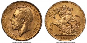 George V gold Sovereign 1911-C MS63 PCGS, Ottawa mint, KM20. AGW 0.2355 oz. 

HID09801242017

© 2020 Heritage Auctions | All Rights Reserved