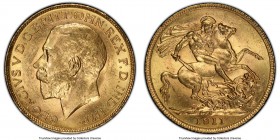 George V gold Sovereign 1911-C MS63 PCGS, Ottawa mint, KM20. AGW 0.2355 oz. 

HID09801242017

© 2020 Heritage Auctions | All Rights Reserved