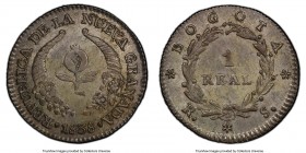 Nueva Granada Real 1838-RS BOGOTA AU58 PCGS, Bogota mint, KM91.1, Restrepo-182.3. 

HID09801242017

© 2020 Heritage Auctions | All Rights Reserved...