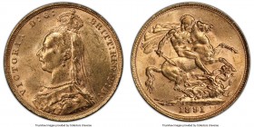 Victoria gold Sovereign 1891 MS61 PCGS, KM767, S-3866C. Long Tail variety. AGW 0.2355 oz. 

HID09801242017

© 2020 Heritage Auctions | All Rights ...