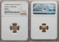 Dutch India gold Pagoda ND (1760-1794) MS63 NGC, Tuticorin mint, KM49. 

HID09801242017

© 2020 Heritage Auctions | All Rights Reserved