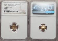 British India. Madras Presidency gold Pagoda ND (1740-1807) MS62 NGC, Fort St. George mint, KM303. Star Reverse. 

HID09801242017

© 2020 Heritage...