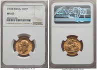 British India. George V gold Sovereign 1918-I MS63 NGC, Mumbai mint, KM-A525, S-3998. AGW 0.2355 oz. 

HID09801242017

© 2020 Heritage Auctions | ...