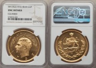 Muhammad Reza Pahlavi gold 5 Pahlavi SH 1352 (1973) UNC Details (Cleaned) NGC, KM1164. Mintage: 2,100. Semi-Prooflike fields. AGW 1.1771 oz. 

HID09...