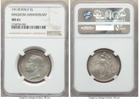 Vittorio Emanuele III 2 Lire 1911-R MS61 NGC, Rome mint, KM52. Kingdom Anniversary Issue. 

HID09801242017

© 2020 Heritage Auctions | All Rights ...